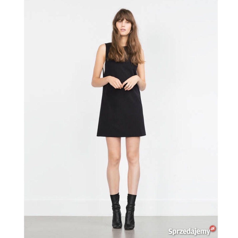 Zara side bandeau black dress